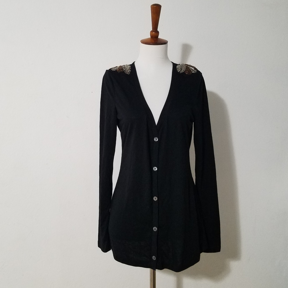 David Khan Jeanswear Black Cardigan